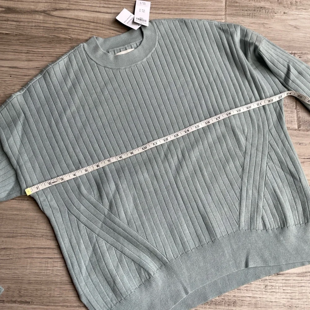 NWT Abercrombie & Fitch Soft Collection Sweater Ribbed Stretchy Long Sleeve SZ L - Picture 11 of 15